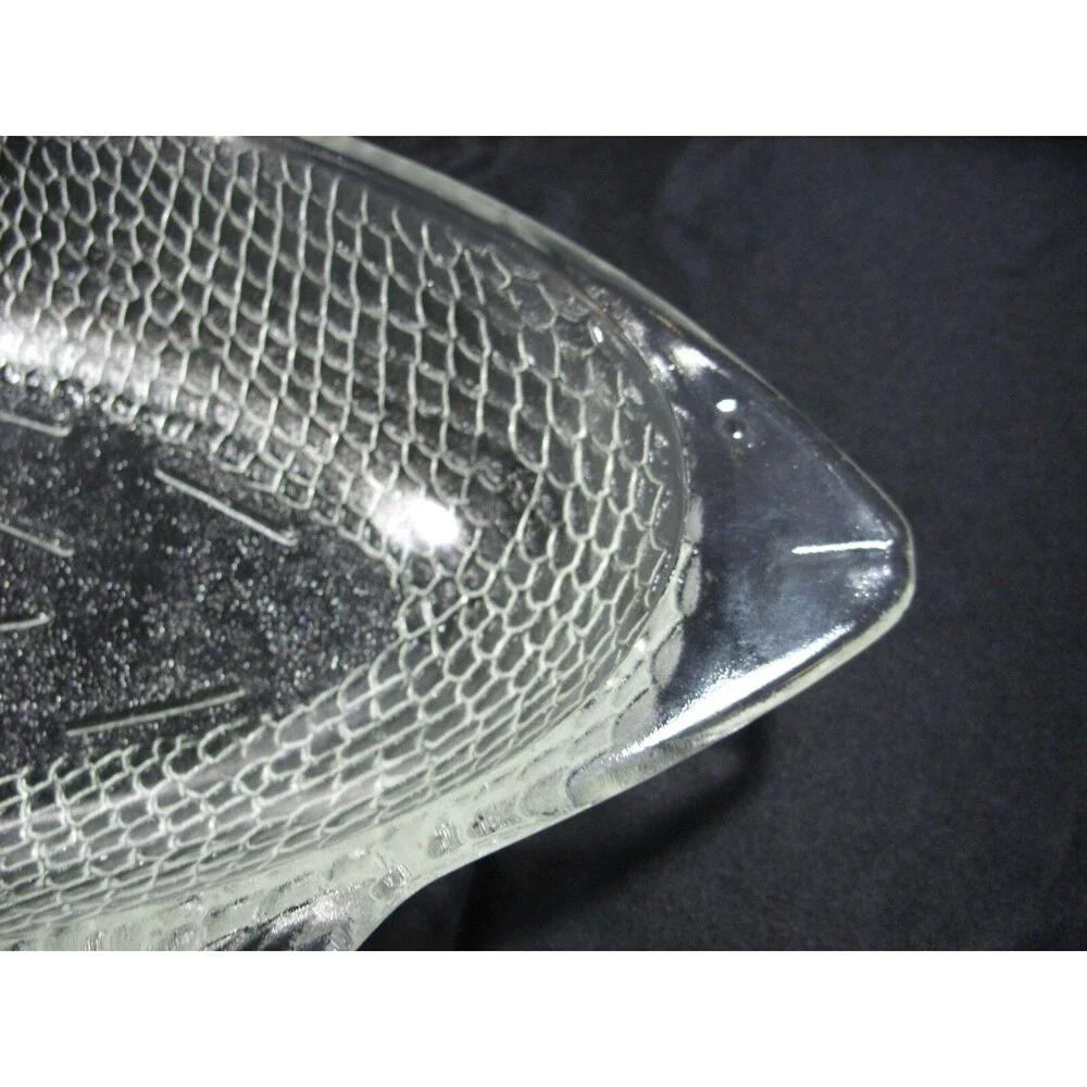 Vintage Glasbake Clear Glass Fish Baking Serving Dish 18